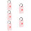 5Pcs Pink Locator Protective Covers Tpu Anti-Scratch Protective Case 9