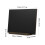 4Pièces Ardoise Double Face Bambou Noir Pour Notes Et Messages 2
