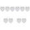 10Pcs Compact Transparent Hamster Bowls Safe Replaceable Pet Bowls 3