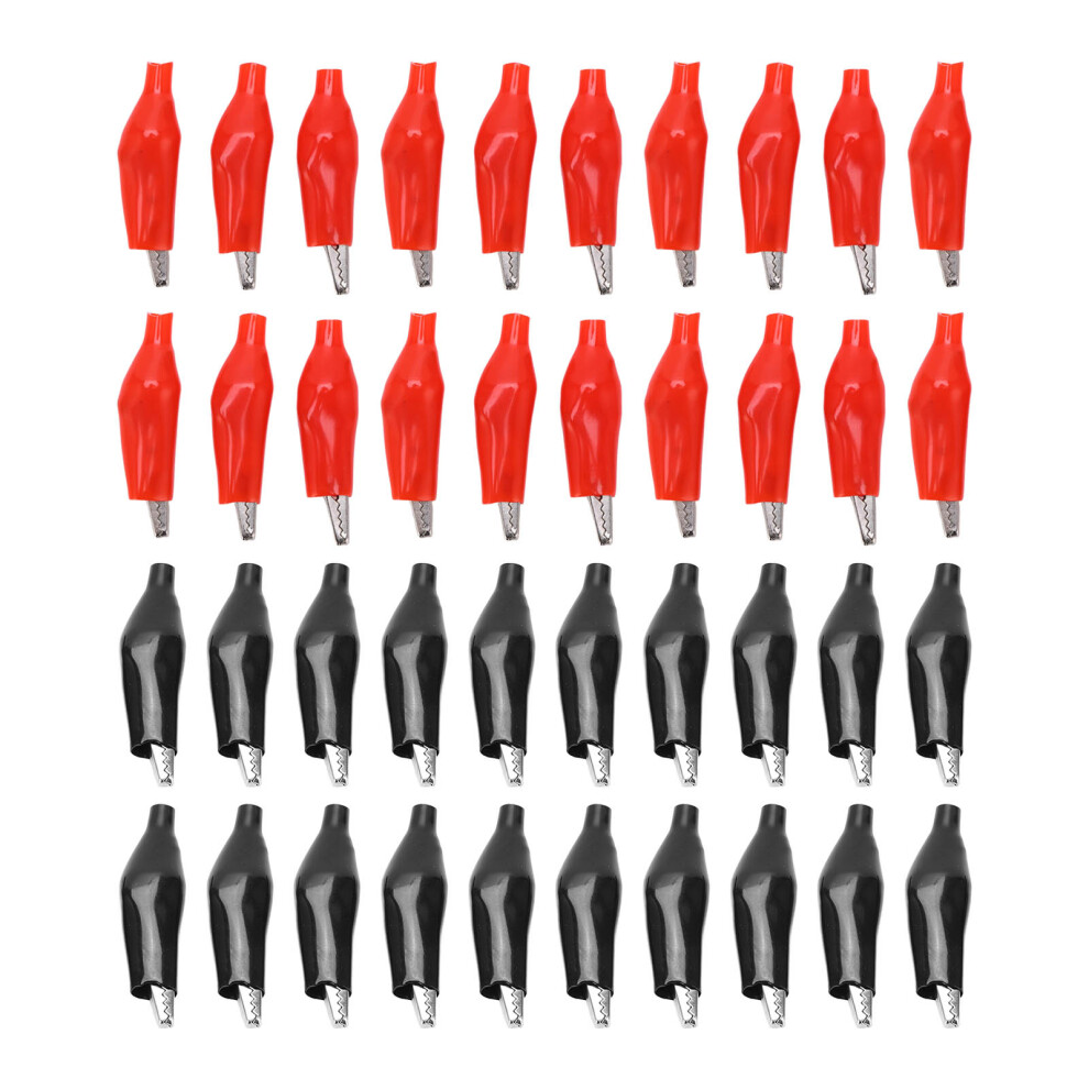 Strong Grip Replacement Parts Alligator Clip Test Lead Clamp Soft Insulated Boots Covered Heavy Duty Clips Spring Loaded Jaws Insulated Crocodile 9180479457497