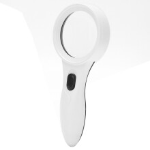 Draagbare handloep met LED-verlichting, hoge vergroting, oplaadbare batterij, krasbestendige lens en ergonomisch ontwerp voor taken bij
