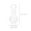 4Pcs Glass Whiskey Decanter Set Transparent for Storage 2