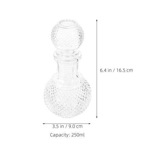 4Pcs Glass Whiskey Decanter Set Transparent for Storage 2
