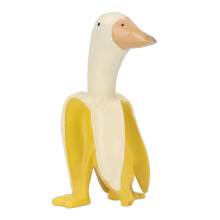 Wetterfeste Bananenente – Vielseitig einsetzbar – Kreative Harzskulptur – Lustiges, verspieltes Design – Niedliches Deko-Ornament –