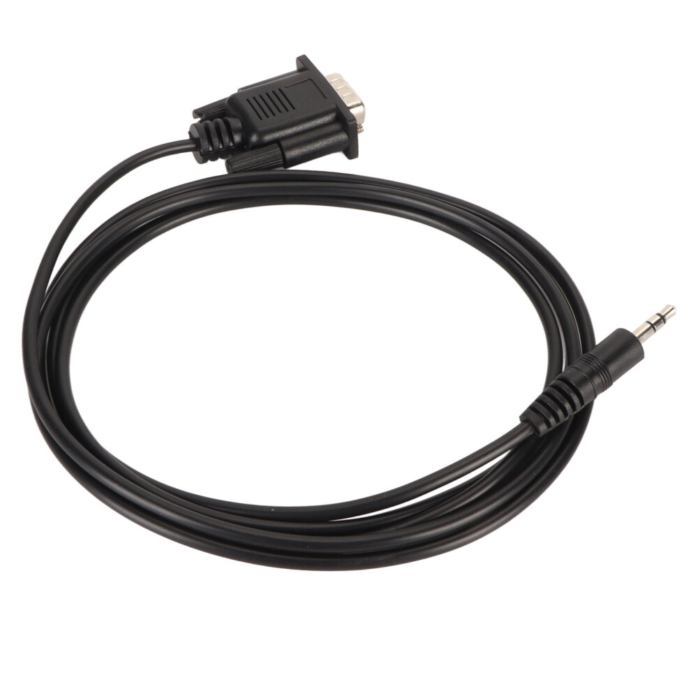 Rs232 D9 To Dc3.5mm Male Serial Cable Durable Pvc Easy Use Compact 8791393453772