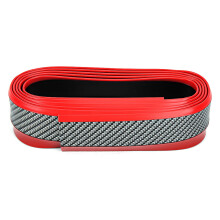 Auto Bumper Spoiler Skirt Rubber Trim Impact Resistant Universal Fitment Easy Installation Durable Waterproof Anti Scratch Adjustable Length Carbon