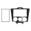 Dashboard Trim Panel for Mazda RX-8with Steering Wheel Control Interface, Durable ABS Double DIN Mounting Plate Stylish Replacement Facia Easy 1