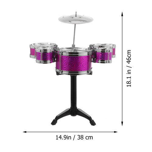 2Ensembles Jouet Tambour Musical Multi ABS Enfant Educatif Fun Durable 1