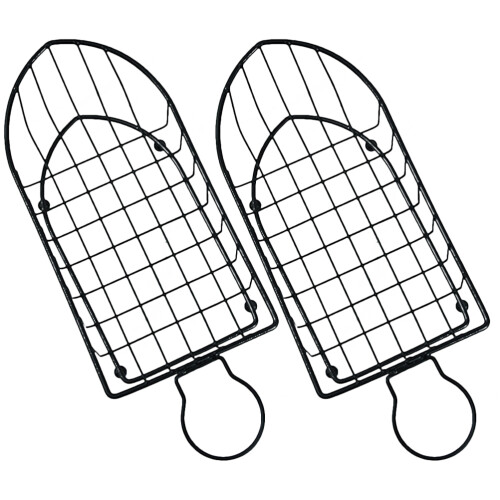 4Pièces Panier Portable Noir Usage Polyvalent Alimentaire 2