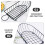 4Pièces Panier Portable Noir Usage Polyvalent Alimentaire 10