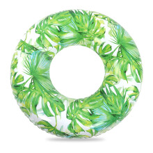 Bote inflável de luxo com estampa exclusiva de frutas, versátil para piscina e praia, impresso à mão em serigrafia, com porta-copos reforçado,