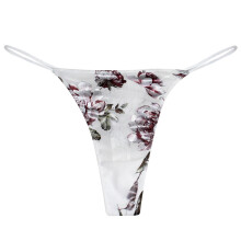 Braguitas tanga para mujer con forro de algodón, confección sin costuras y diseño de estampado floral para una comodidad transpirable durante todo