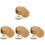 4Ensembles Dessous De Verre Ronds En Rotin Support Rustique 2