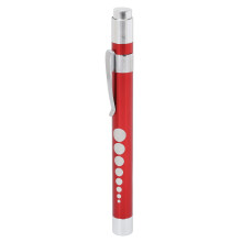 Aluminum Alloy LED Penlight with Pupil Scale Reusable Medical Light Warm White Light Pocket Clip Design Adjustable Brightness for Nurses Doctors EMT