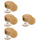 4Ensembles Dessous De Verre Ronds En Rotin Support Rustique 6