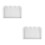2Pcs Multi-Use Plastic Cement Brick Mold Durable White Tool 8