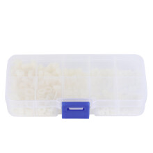 Kit d'assortiment de vis, écrous et rondelles en nylon M2, M25, M3, M4 et M5. Étanche, durable, robuste et anticorrosif. Idéal pour les