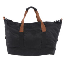 Gym Duffel Bag with Wet Dry Separation Pocket, Foldable Bottom Section and Divider Panel Creates Packing Space, Lightweight Waterproof Weekender