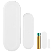Sensor de puerta con advertencia de batería baja, detector de entrada inteligente inalámbrico con alertas por aplicación, control por voz,