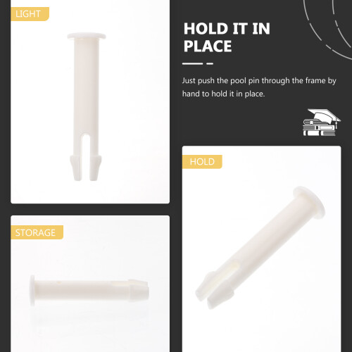 Pool Cylindrical Plastic Connectors 12pcs 2.10.60.6in 2