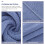 Large Bathroom Cotton Face Towel Soft Blue Washcloth 6