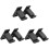 3Pairs Durable Black Bow Storage Racks Wall-Mounted Bow Hangers 2