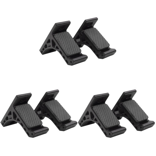 3Pairs Durable Black Bow Storage Racks Wall-Mounted Bow Hangers 1
