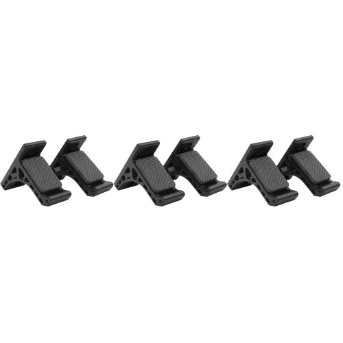3Pairs Durable Black Bow Storage Racks Wall-Mounted Bow Hangers 2
