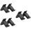 3Pairs Durable Black Bow Storage Racks Wall-Mounted Bow Hangers 6