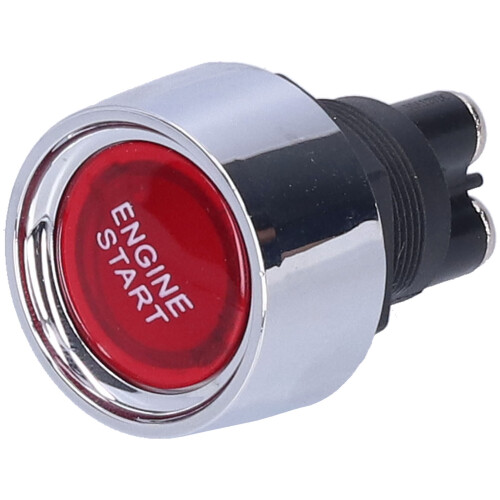 LED Illuminated Push Button Starter Switch For Car Ignition, Universal Engine Start Button With Push To Start Ignition High Performance Durable