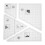 8Sets Lightweight Clear Quilting Templates Durable DIY Patchwork Tools 2