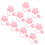 50Pièces Couvre- Silicone Rose Protection Réutilisable 9
