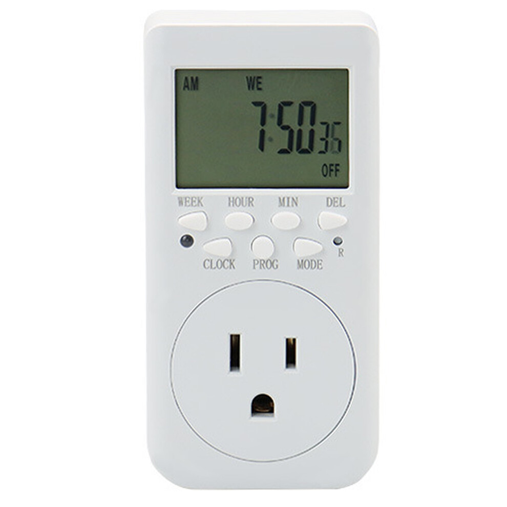 Safe And Reliable Timer Lcd Display Programmable Timer Outlet, Indoor Plug-In Timer With Vacation Mode Limited Lifetime Warranty For Lights Fans 9489952169941
