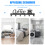 2Sets Wall-Mounted Black Mug Rack Coffee Cup Holder Kitchen Organizer 7