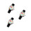 3Pièces Enfants Motif Quartz Noir Confortable Durable 4