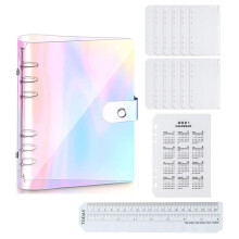 Classeur à anneaux ronds robustes en acier inoxydable pour format A5, idéal pour le bureau, l'école, la poésie et les travaux scolaires. Cahier