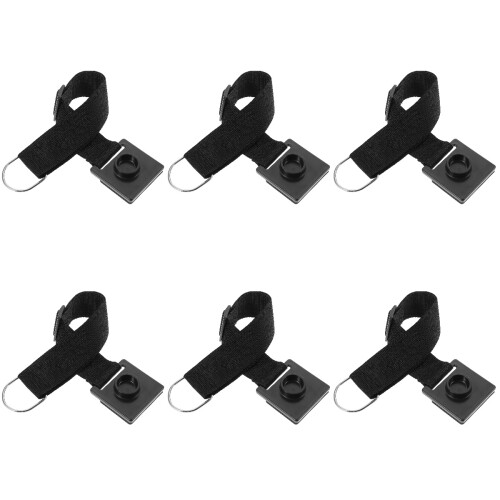 6Pcs Durable Black Cello Strap Floor Holder Portable Anti-Skid Strap 1