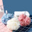 Exfoliating Bath Sponge Frilled Shower Sponge Red 3set 4