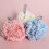 Exfoliating Bath Sponge Frilled Shower Sponge Red 3set 5