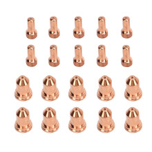Kit de pièces de rechange pour découpe plasma : consommables pour torche, embouts de buse, électrodes, buses. Compatibilité optimale. Durable et