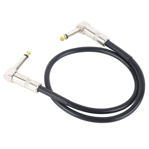 6.35mm Guitar Effect Cable Right Angle Anti Interference Flexible Pedal Cord 1