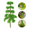 40Pièces Petits Arbres Miniatures Verts Pour Décor Modélisme 10