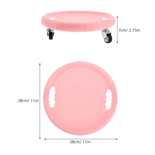 Roue Abdominal Rose Pour Exercices À 2