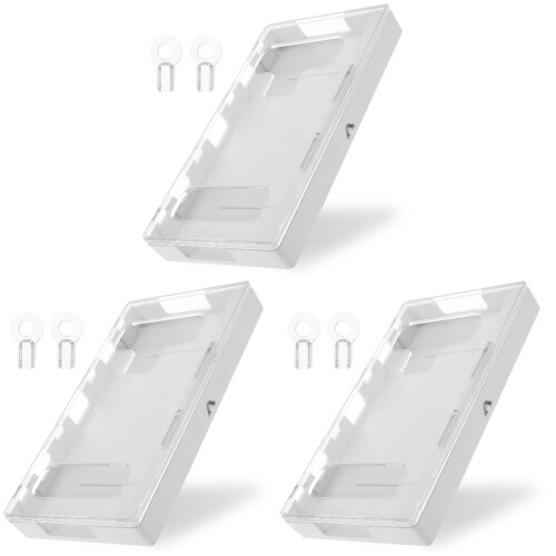 3Pièces À Verrouiller Téléphone Portable ABS Blanche Avec Clés 1