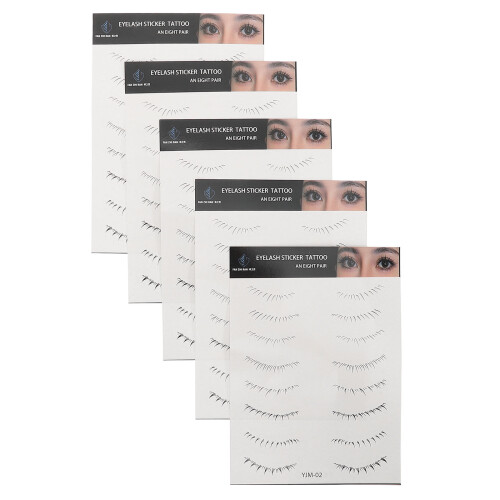 25Sheets False Eyelash Stickers Black Lower Lash Tattoos Makeup Tool 1