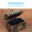 2Pcs Compact Golden Metal Baby Teeth Keepsake Storage Boxes 6