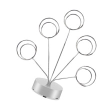 Support d'arbre photo de table avec fils-Rond d'argent