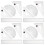 16Sets Plastic Straight Ruler Stationary Ruler Drawing Accessory Set 3