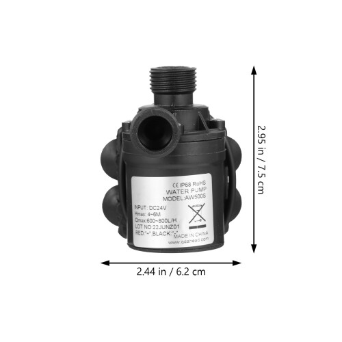 2Pièces Submersible Silencieuse Dc Pour Aquarium, Noir Durable 1