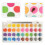 1Set Wit Waterverf Palet Nylon Plastic Draagbare Tekenset 10